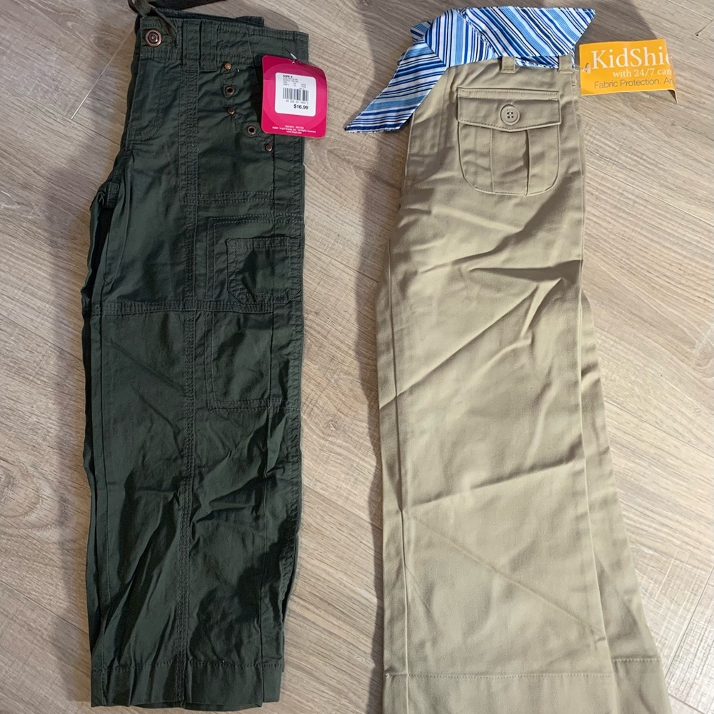 NWT Children’s Olive Green Pants & Khaki Pants for Girls Size 4